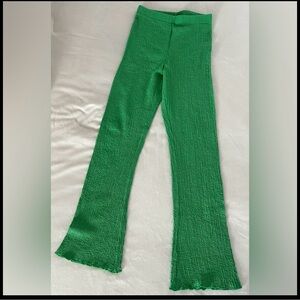 Green Flared Pants